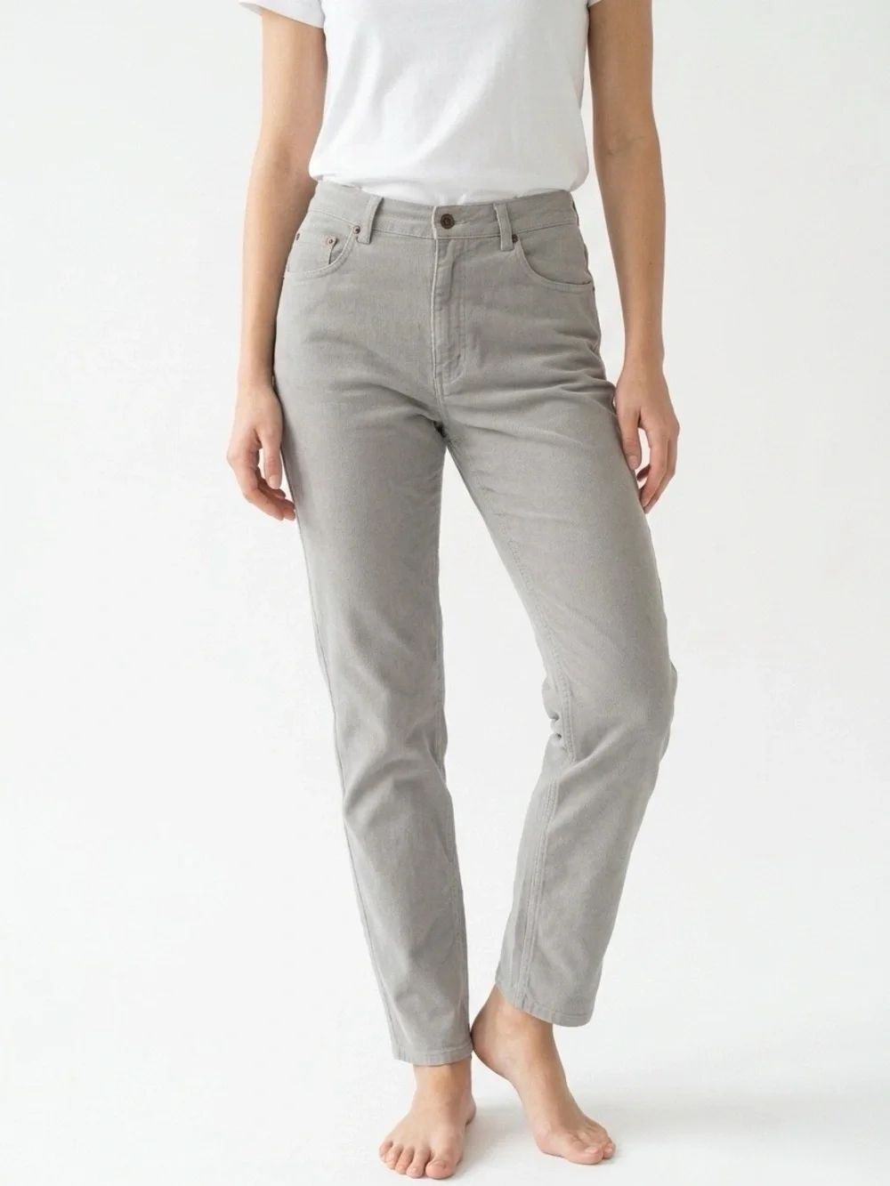 Liz Claiborne Classic Fit Jeans in Light Gray
